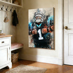 Cam Newton Celebrity Sports Art Poster School Dining Room Decoration 2 Canvas Wall Art Poster Decor Gift
