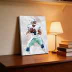 Dak Prescott Celebrity Sports Art Poster School Dining Room Decoration 4 Canvas Wall Art Poster Decor Gift