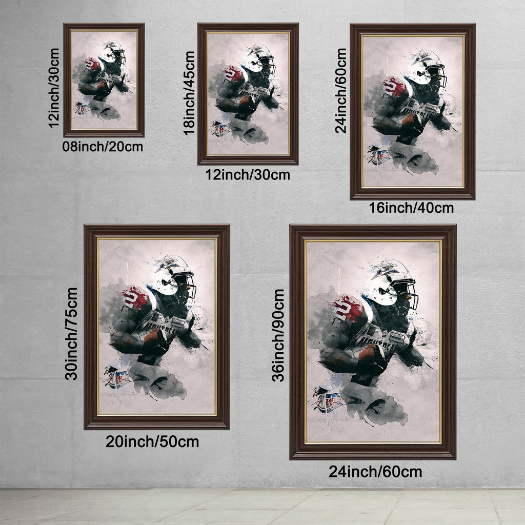 Brandon Whitaker Art Sports Decorative Poster School Dormitory 4 Canvas Wall Art Poster Decor Gift