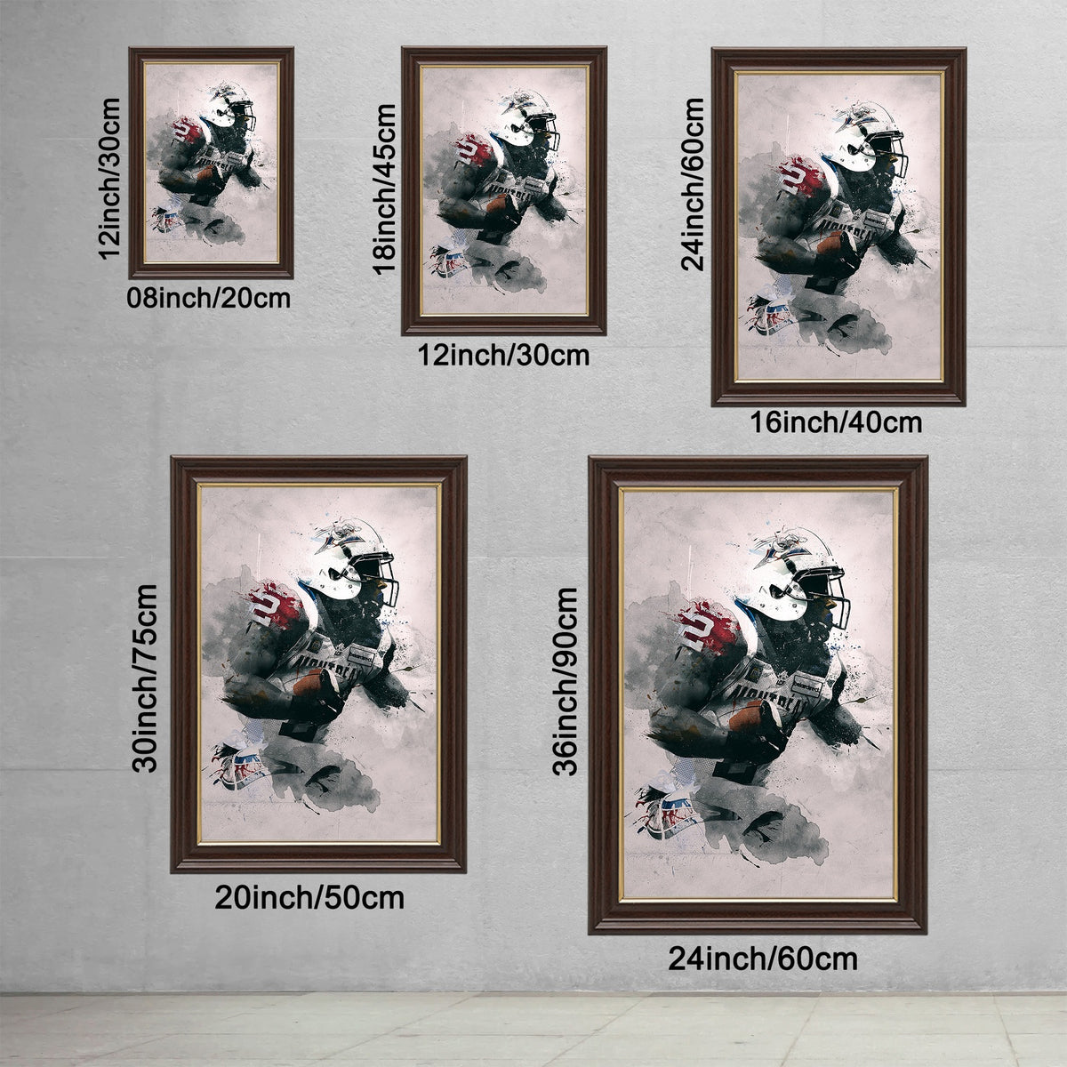 Brandon Whitaker Art Sports Decorative Poster School Dormitory 4 Canvas Wall Art Poster Decor Gift