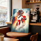 Damontae Kazee Art Sports Decorative Poster School Dormitory 5 Canvas Wall Art Poster Decor Gift