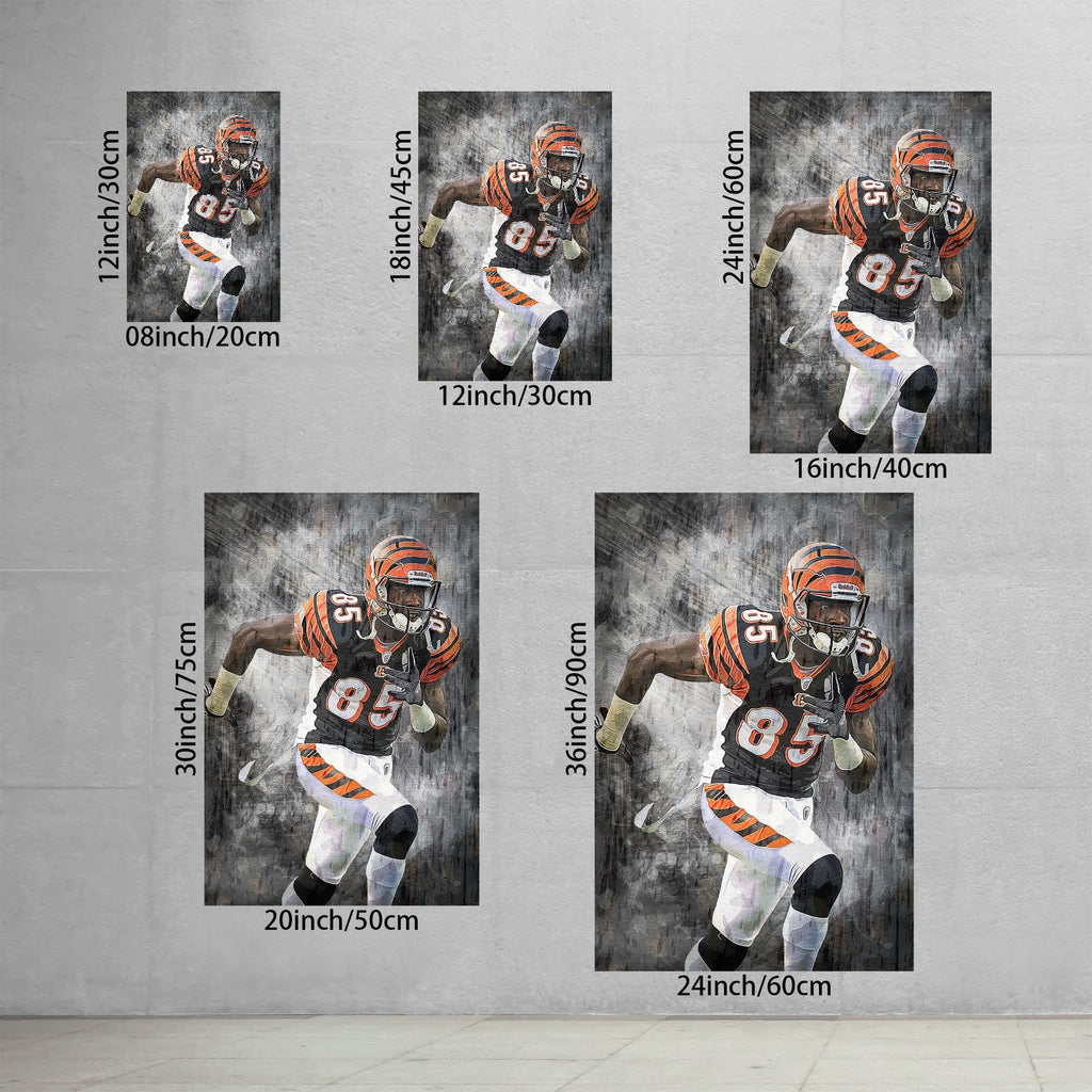 Chad Johnson Celebrity Sports Art Poster School Dining Room Decoration 4 Canvas Wall Art Poster Decor Gift