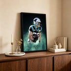 Christian McCaffrey Celebrity Sports Art Poster School Dining Room Decoration 4 Canvas Wall Art Poster Decor Gift