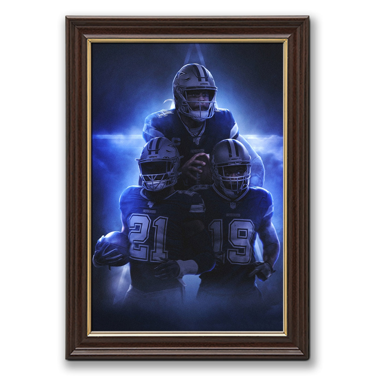 Dak Prescott Amari Cooper Ezekiel Elliott Art Sports Decorative Poster School Dormitory 3 Canvas Wall Art Poster Decor Gift