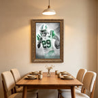 Bilal Powell Art Sports Decorative Poster School Dormitory 0 Canvas Wall Art Poster Decor Gift