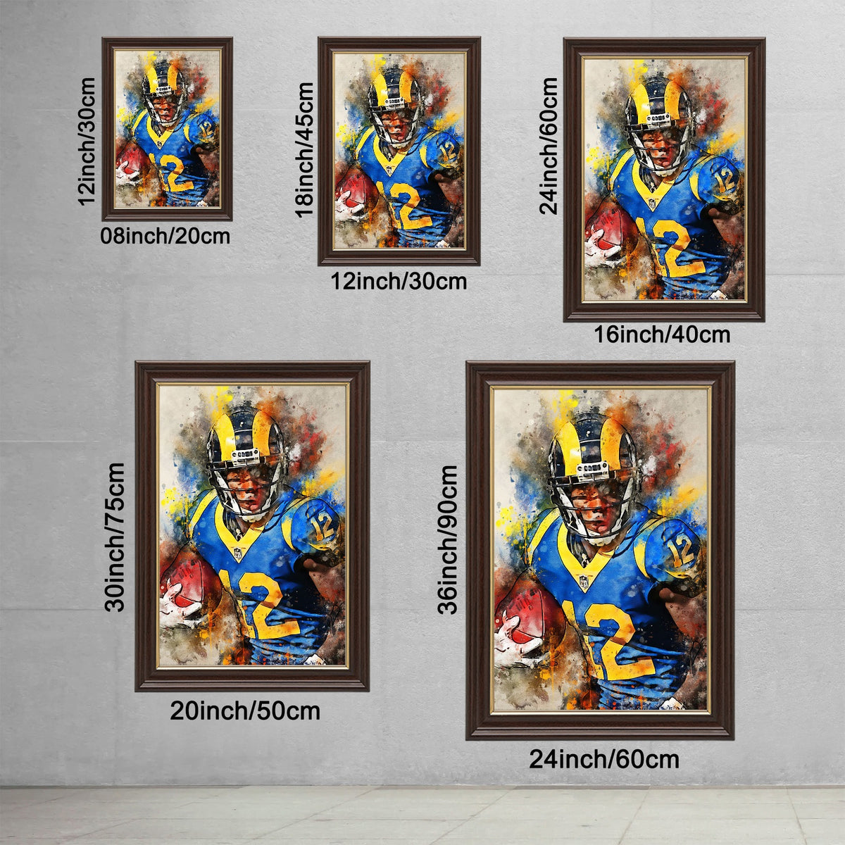 Brandin Cooks Celebrity Sports Art Poster School Dining Room Decoration 2 Canvas Wall Art Poster Decor Gift