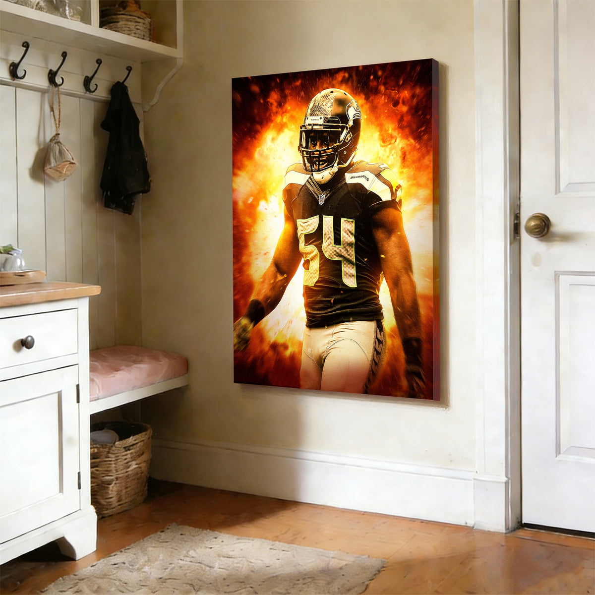Bobby Wagner Art Sports Decorative Poster School Dormitory 9 Canvas Wall Art Poster Decor Gift