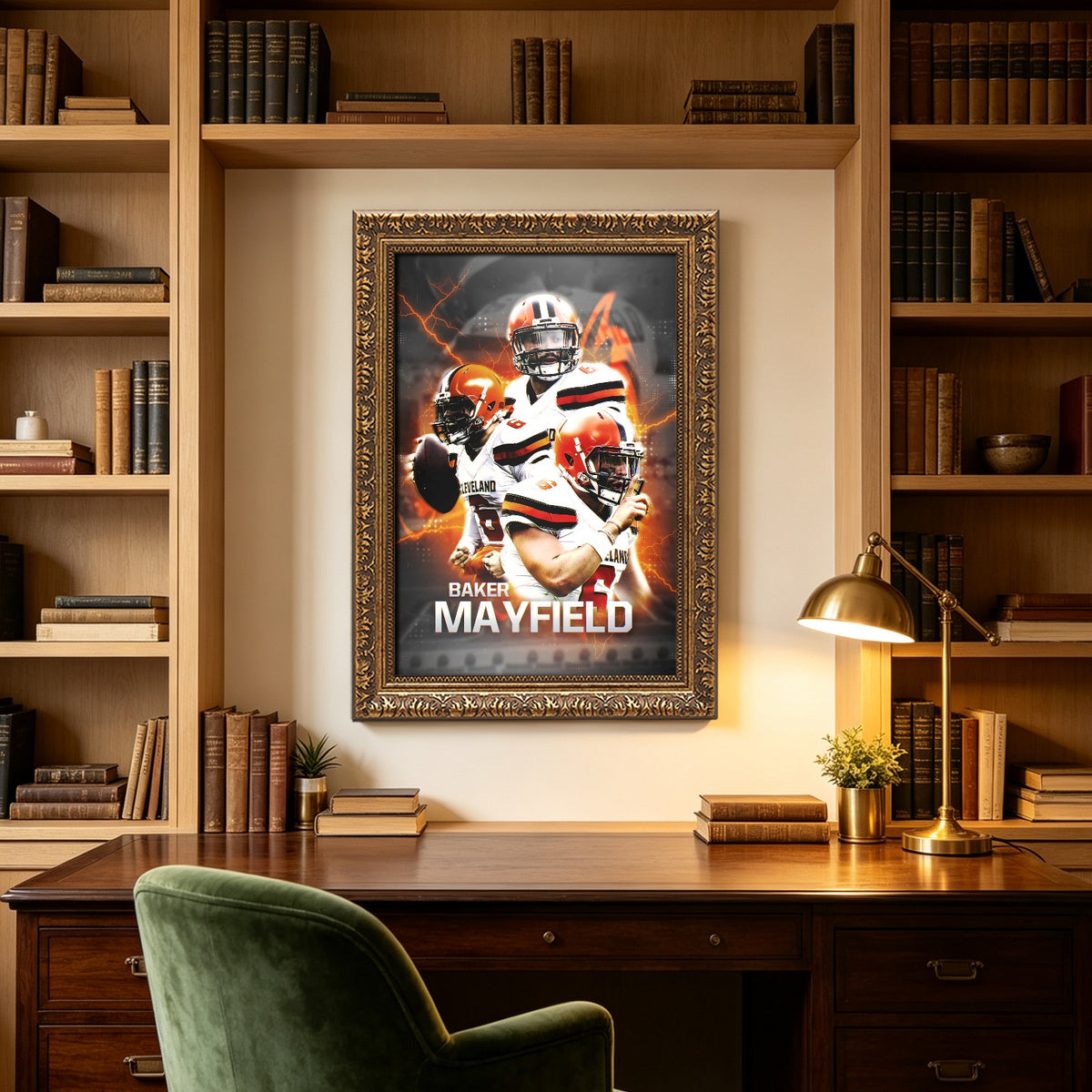 Baker Mayfield Sports Celebrity Art Deco Poster 10 Canvas Wall Art Poster Decor Gift