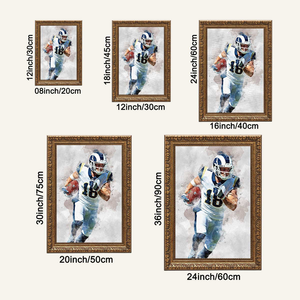 Cooper Kupp Celebrity Sports Art Poster School Dining Room Decoration 7 Canvas Wall Art Poster Decor Gift