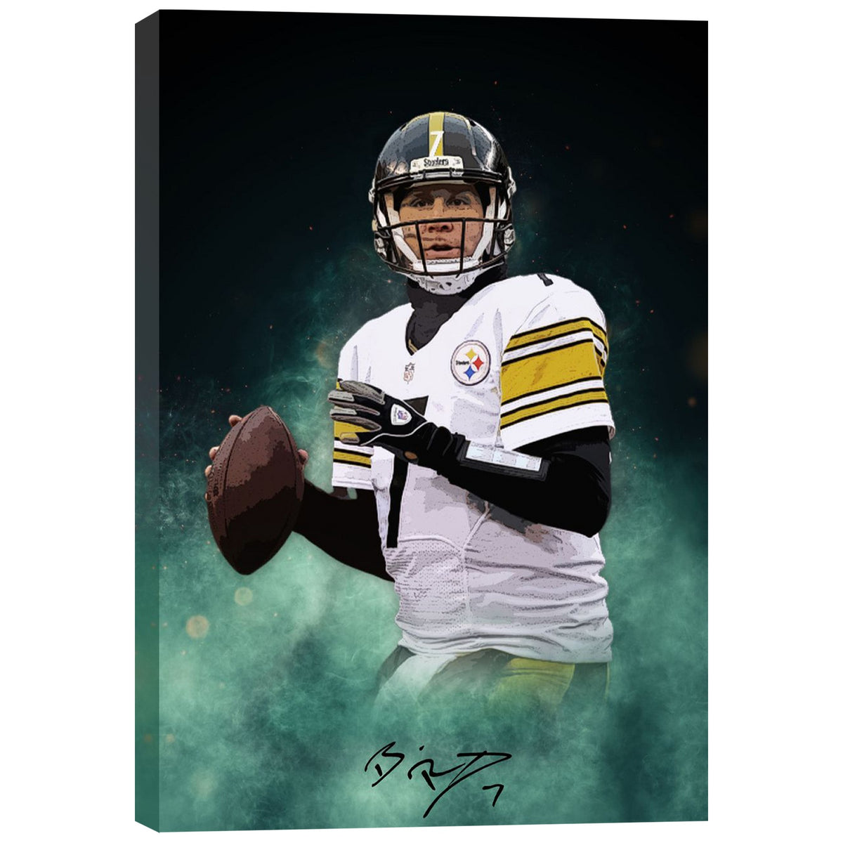 Ben Roethlisberger Celebrity Sports Art Poster School Dining Room Decoration 9 Canvas Wall Art Poster Decor Gift