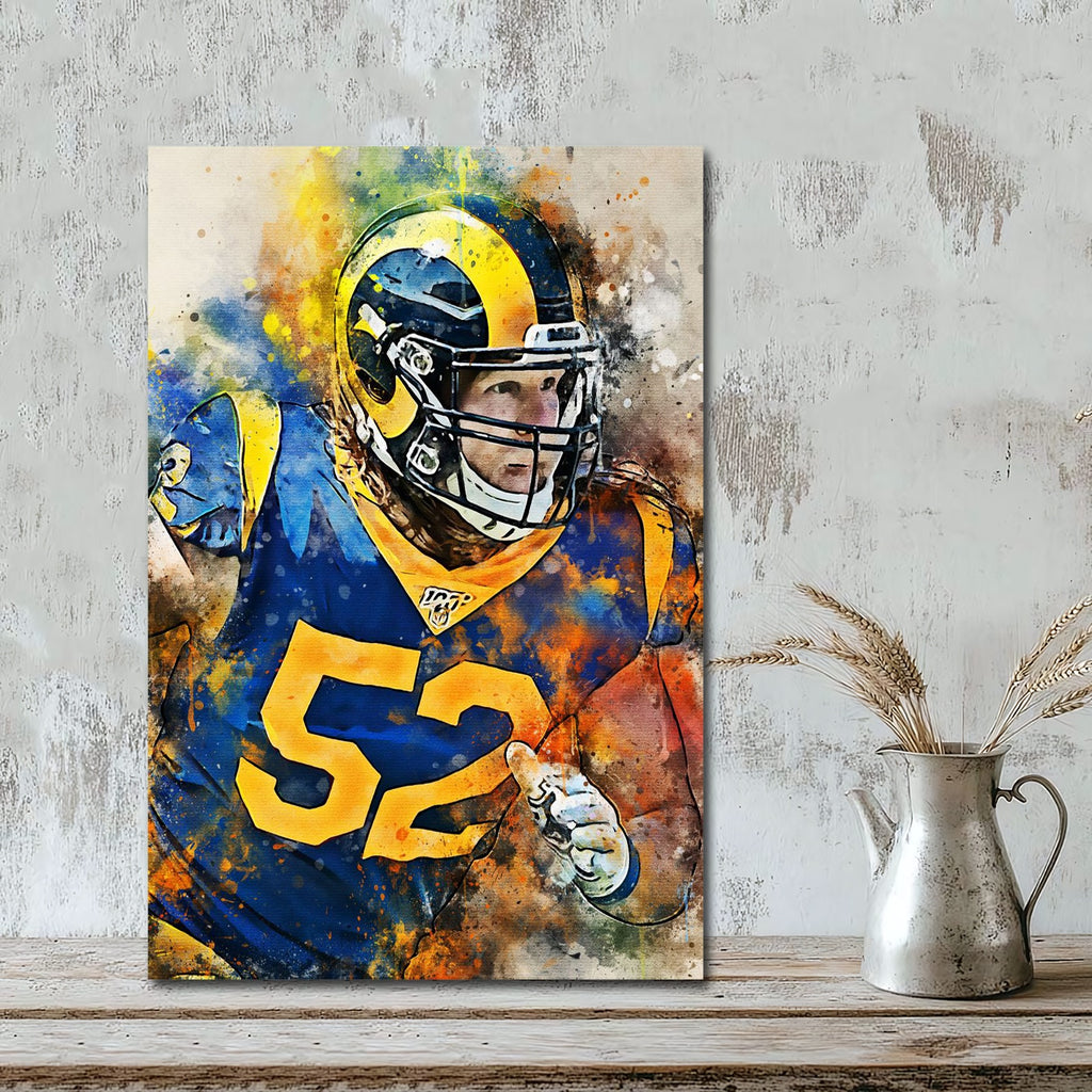 Clay Matthews Celebrity Sports Art Poster School Dining Room Decoration 1 Canvas Wall Art Poster Decor Gift