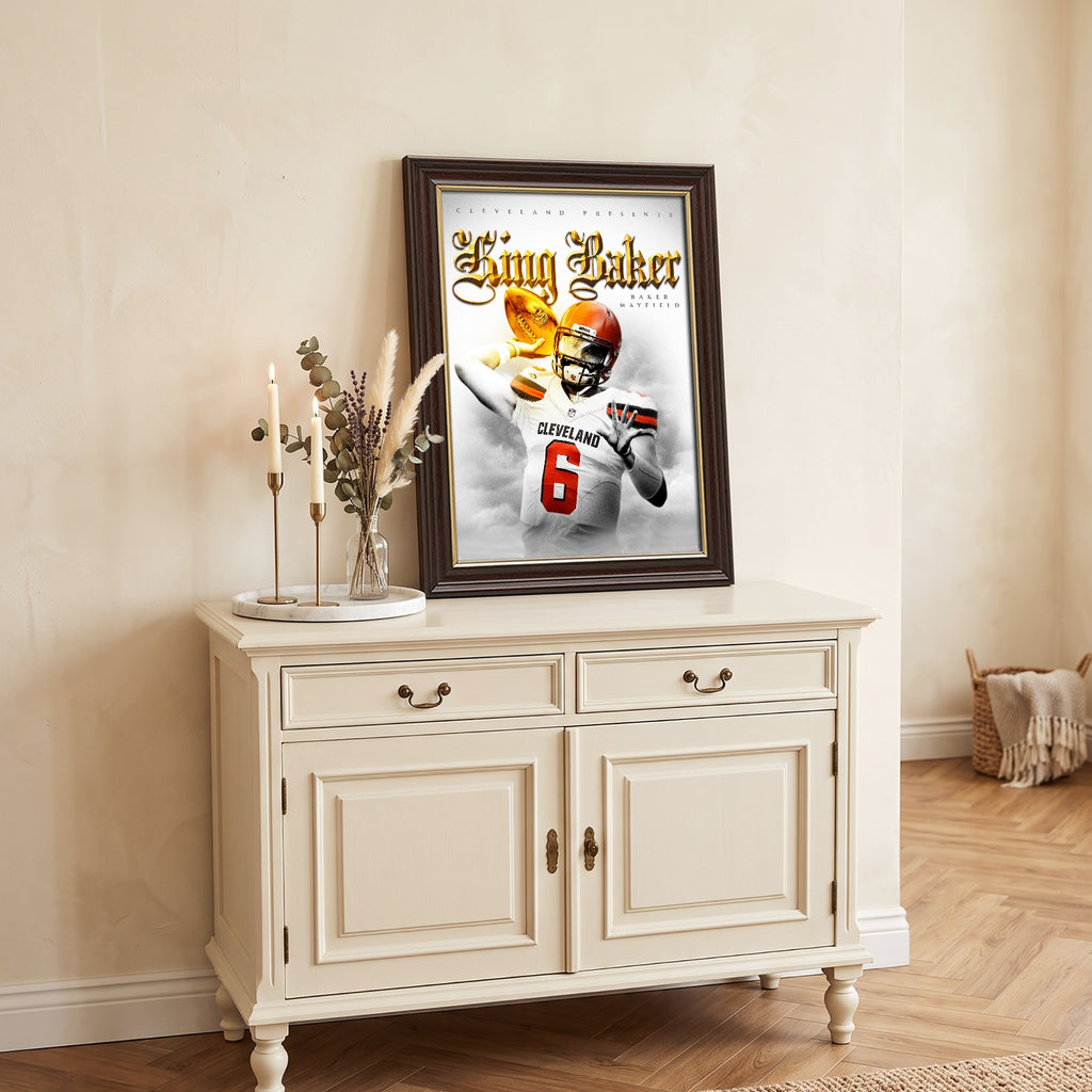 Baker Mayfield Celebrity Sports Art Poster School Dining Room Decoration 4 Canvas Wall Art Poster Decor Gift