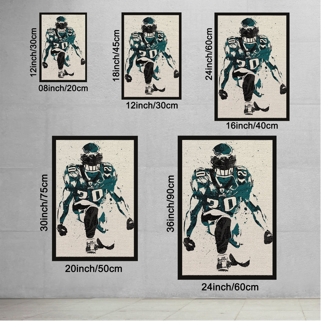 Brian Dawkins Art Poster 6 Canvas Wall Art Poster Decor Gift