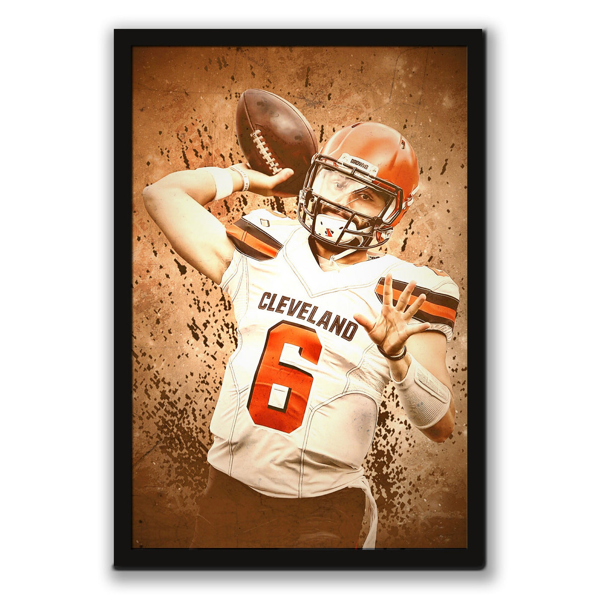 Baker Mayfield Sports Celebrity Art Deco Poster 11 Canvas Wall Art Poster Decor Gift
