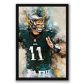 Carson Wentz Celebrity Sports Art Poster School Dining Room Decoration 2 Canvas Wall Art Poster Decor Gift