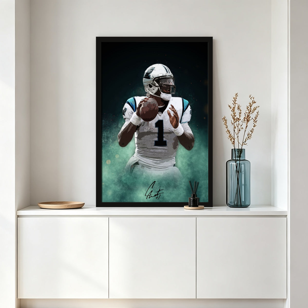 Cam Newton Celebrity Sports Art Poster School Dining Room Decoration 4 Canvas Wall Art Poster Decor Gift