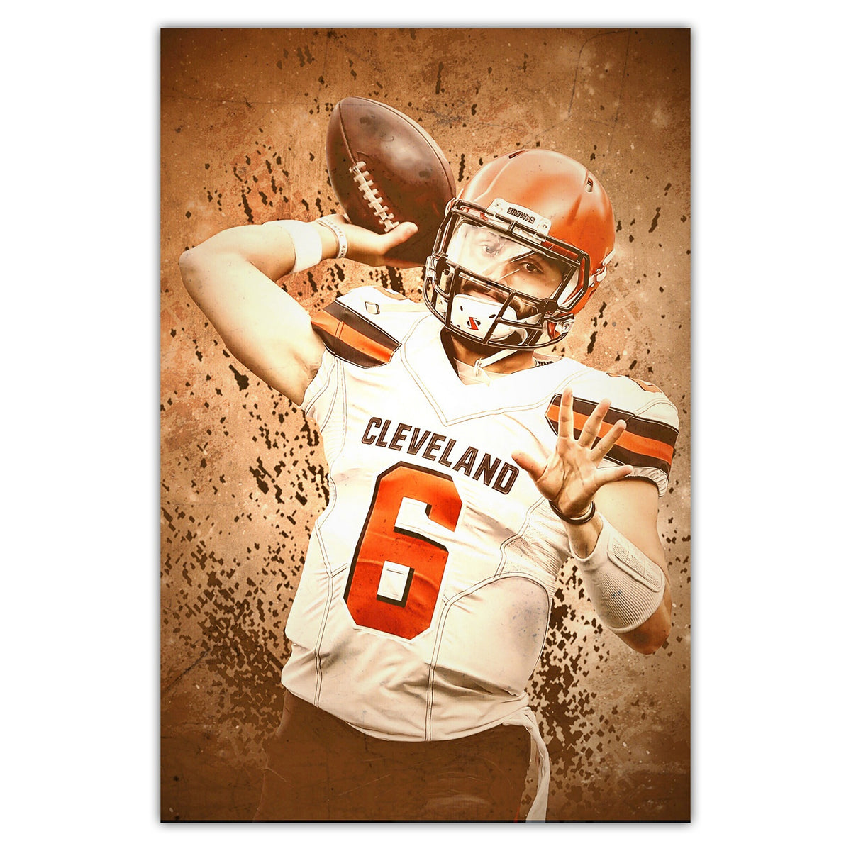 Baker Mayfield Sports Celebrity Art Deco Poster 11 Canvas Wall Art Poster Decor Gift