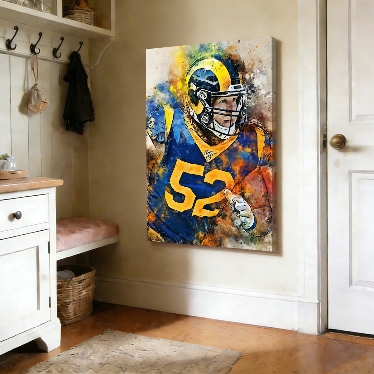 Clay Matthews Celebrity Sports Art Poster School Dining Room Decoration 1 Canvas Wall Art Poster Decor Gift