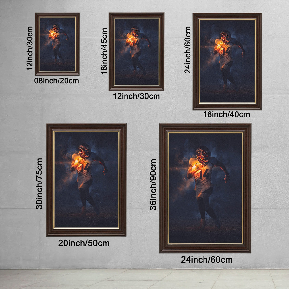 Courtland Sutton Art Sports Decorative Poster School Dormitory 2 Canvas Wall Art Poster Decor Gift