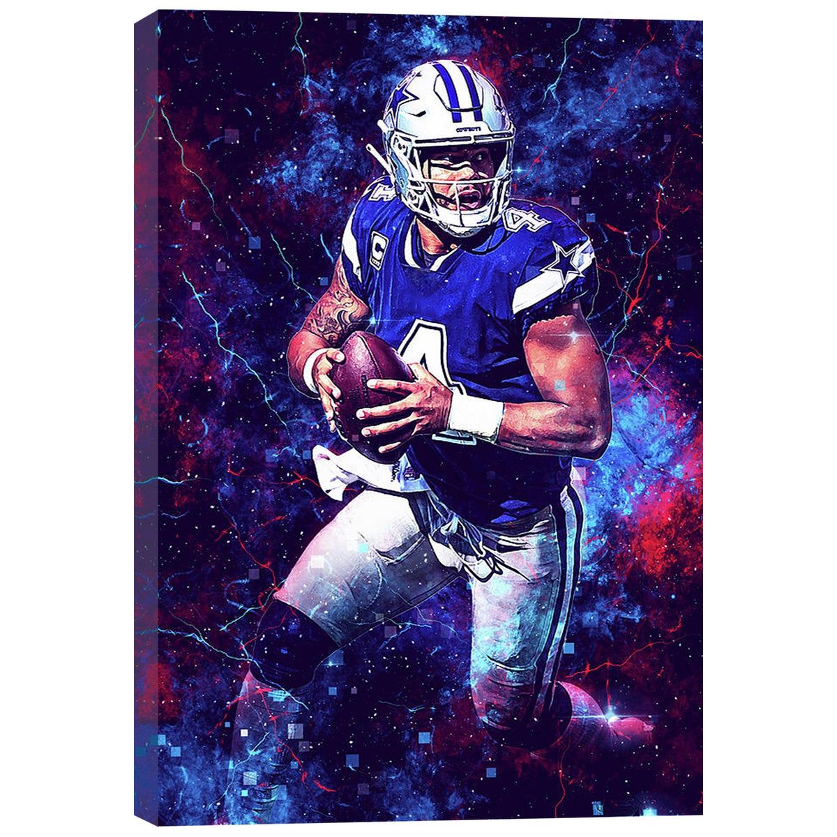 Dak Prescott Sports Celebrity Art Deco Poster 3 Canvas Wall Art Poster Decor Gift