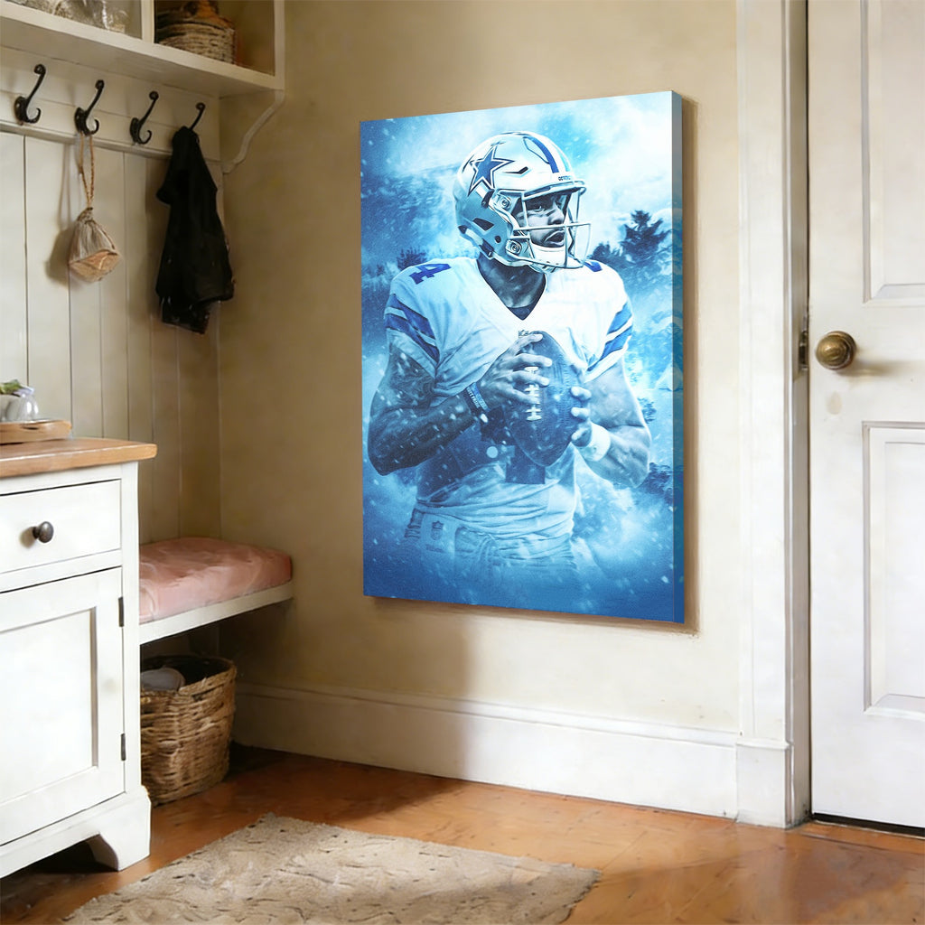 Dak Prescott Art Sports Decorative Poster School Dormitory 7 Canvas Wall Art Poster Decor Gift