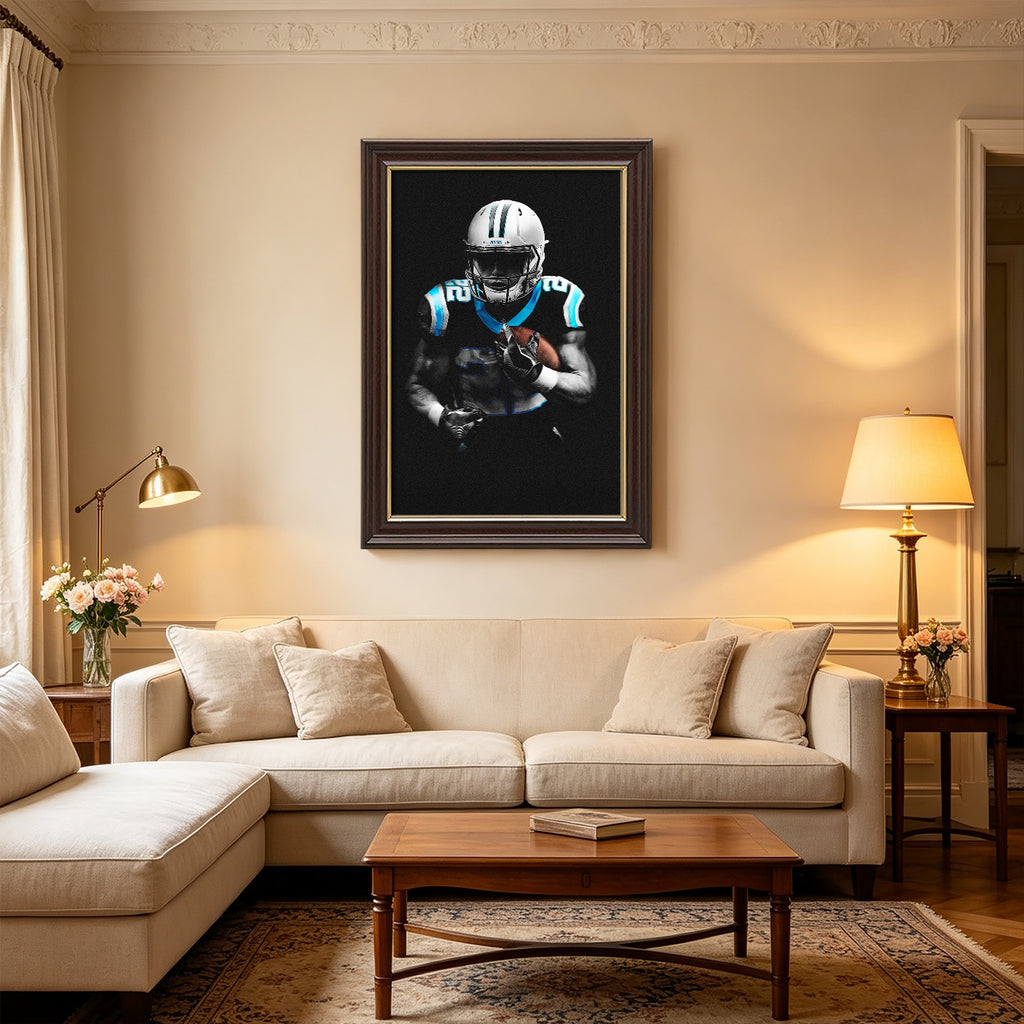 Christian McCaffrey Art Sports Decorative Poster School Dormitory 5 Canvas Wall Art Poster Decor Gift