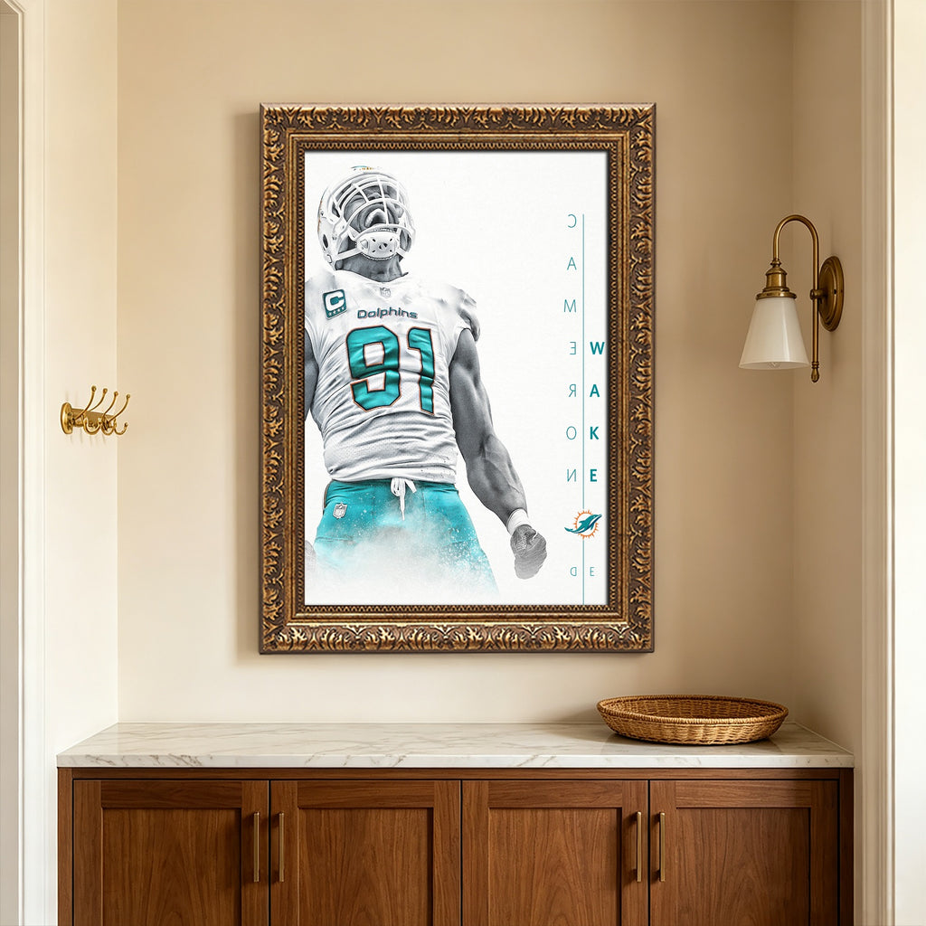 Cameron Wake Celebrity Sports Art Poster School Dining Room Decoration 0 Canvas Wall Art Poster Decor Gift