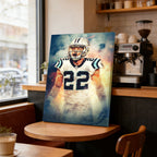 Christian McCaffrey Art Sports Decorative Poster School Dormitory 2 Canvas Wall Art Poster Decor Gift