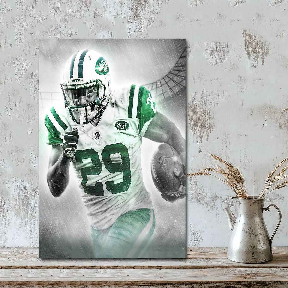 Bilal Powell Art Sports Decorative Poster School Dormitory 0 Canvas Wall Art Poster Decor Gift