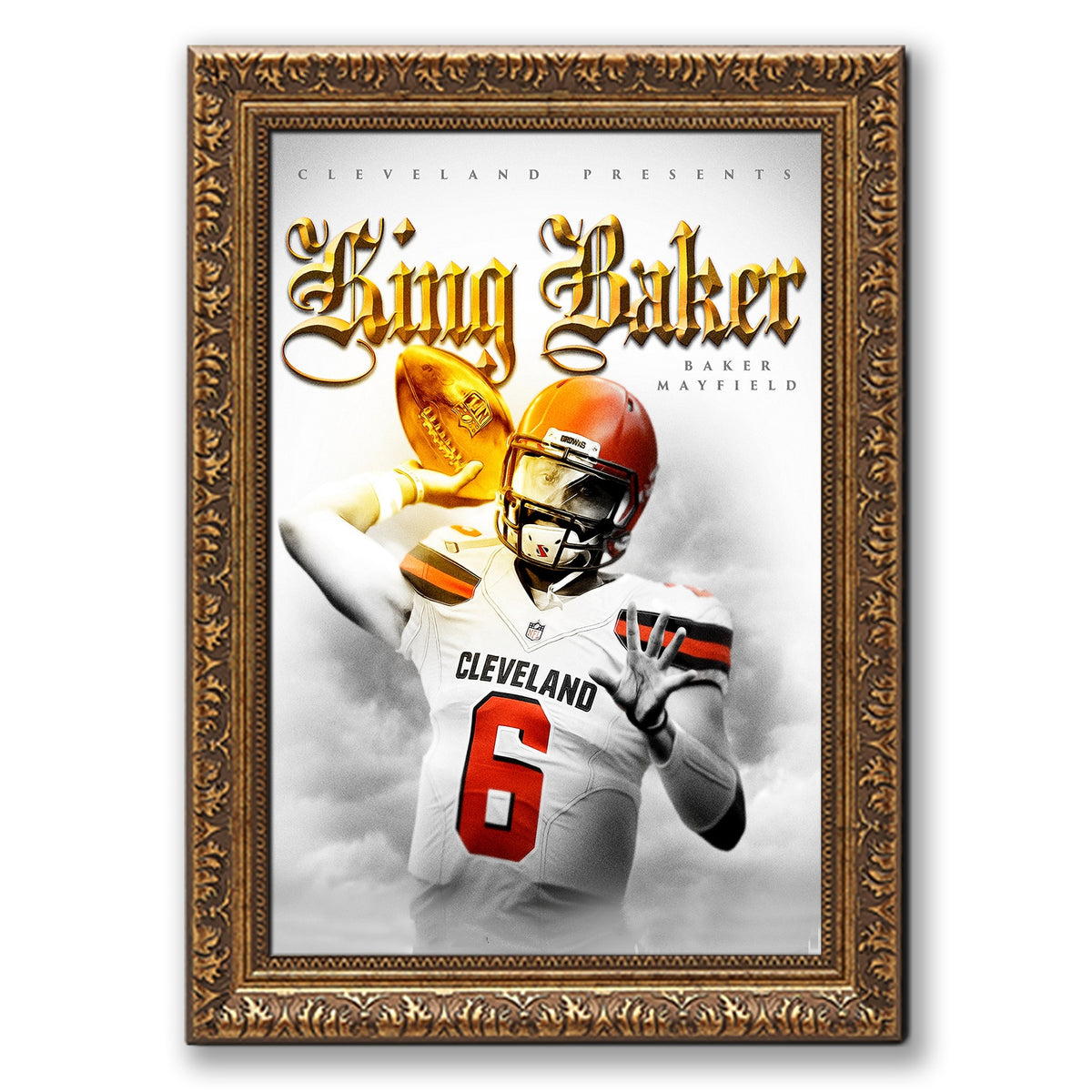 Baker Mayfield Celebrity Sports Art Poster School Dining Room Decoration 4 Canvas Wall Art Poster Decor Gift