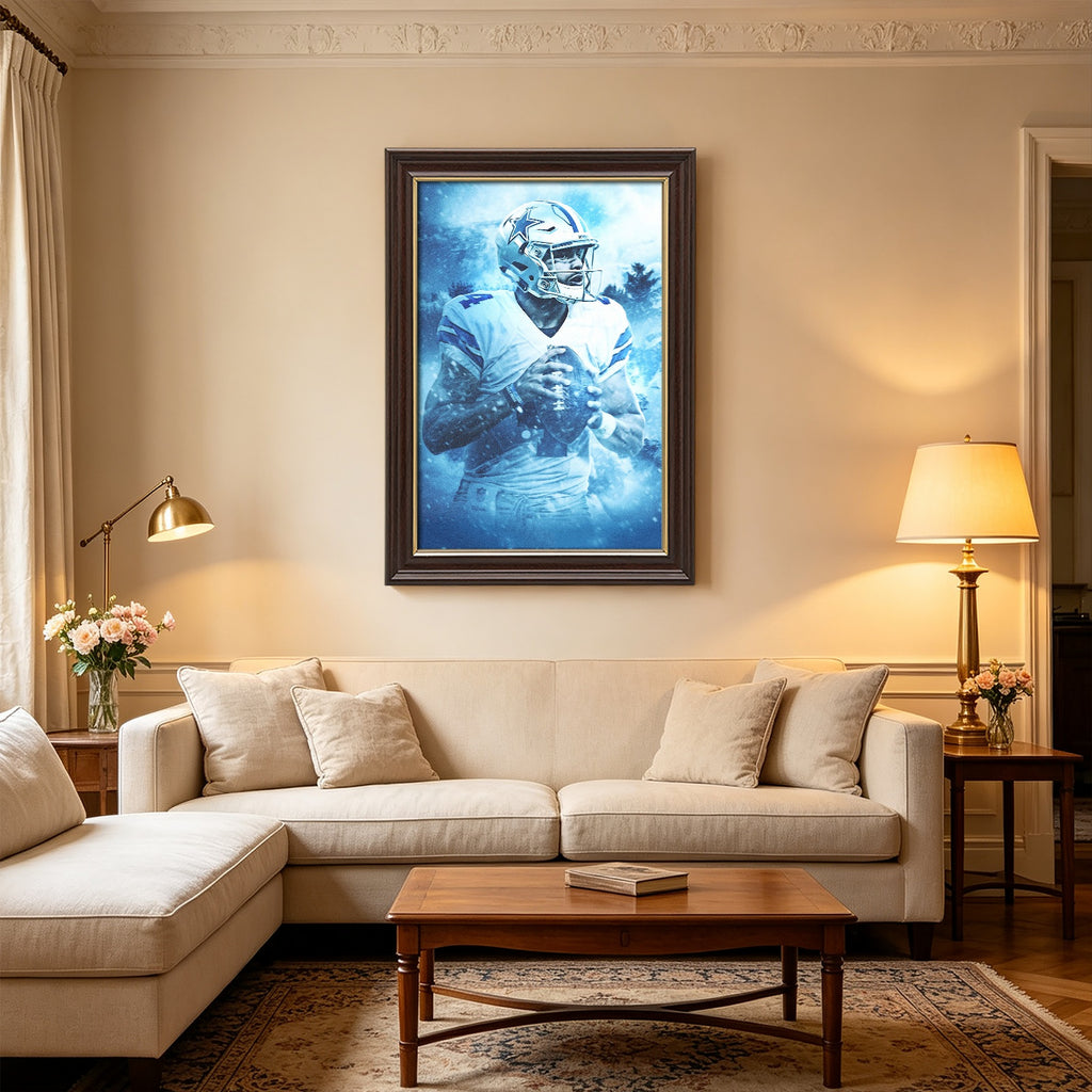 Dak Prescott Art Sports Decorative Poster School Dormitory 7 Canvas Wall Art Poster Decor Gift