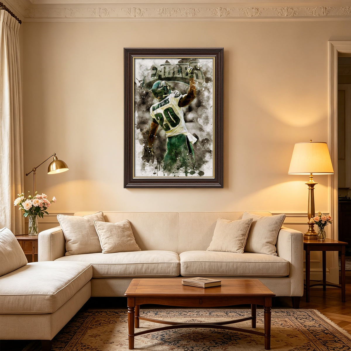 Brian Dawkins Art Poster 10 Canvas Wall Art Poster Decor Gift