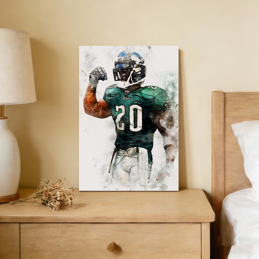 Brian Dawkins Art Poster 3 Canvas Wall Art Poster Decor Gift