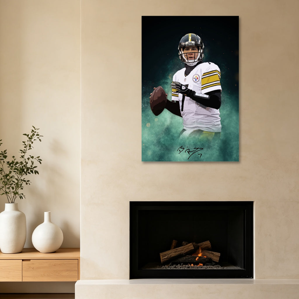 Ben Roethlisberger Celebrity Sports Art Poster School Dining Room Decoration 9 Canvas Wall Art Poster Decor Gift