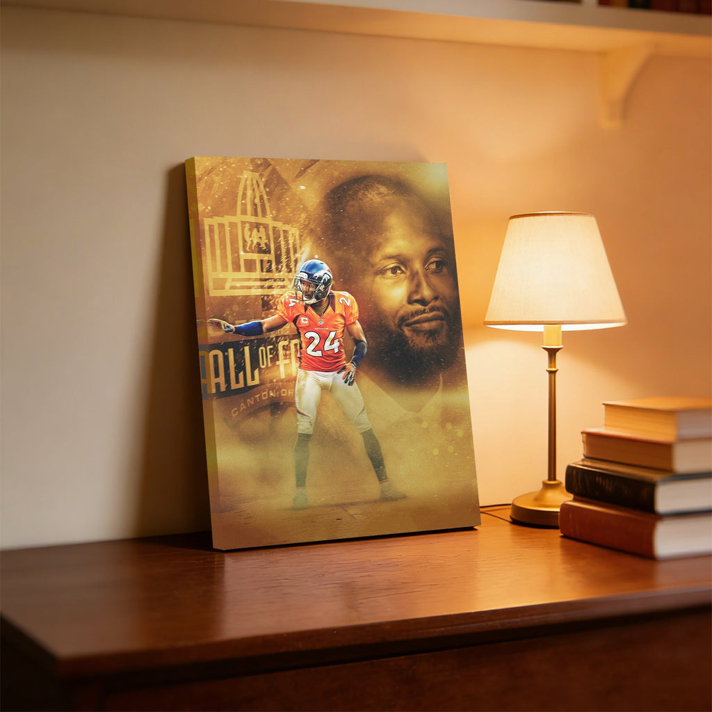 Champ Bailey Art Sports Decorative Poster School Dormitory 4 Canvas Wall Art Poster Decor Gift