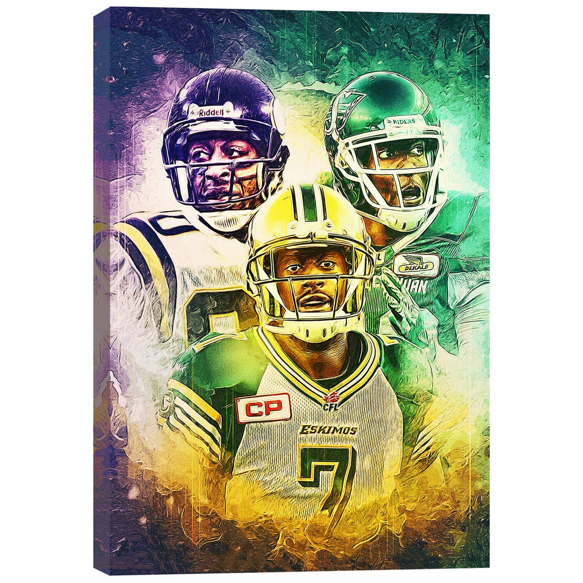 Cris Carter Duron Carter Kenny Stafford Art Sports Decorative Poster School Dormitory 4 Canvas Wall Art Poster Decor Gift