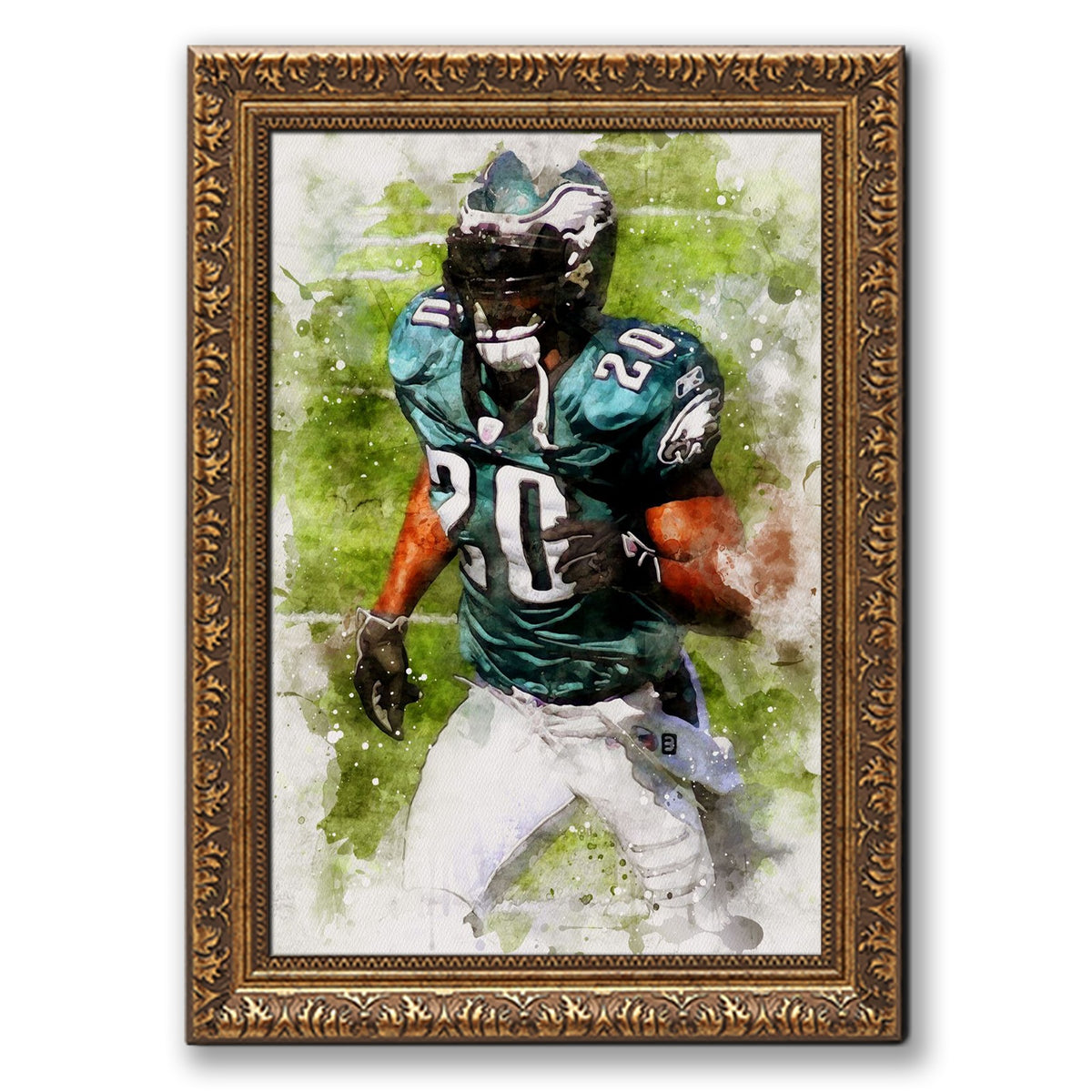 Brian Dawkins Art Poster 1 Canvas Wall Art Poster Decor Gift