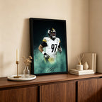 Cameron Heyward Celebrity Sports Art Poster School Dining Room Decoration 4 Canvas Wall Art Poster Decor Gift