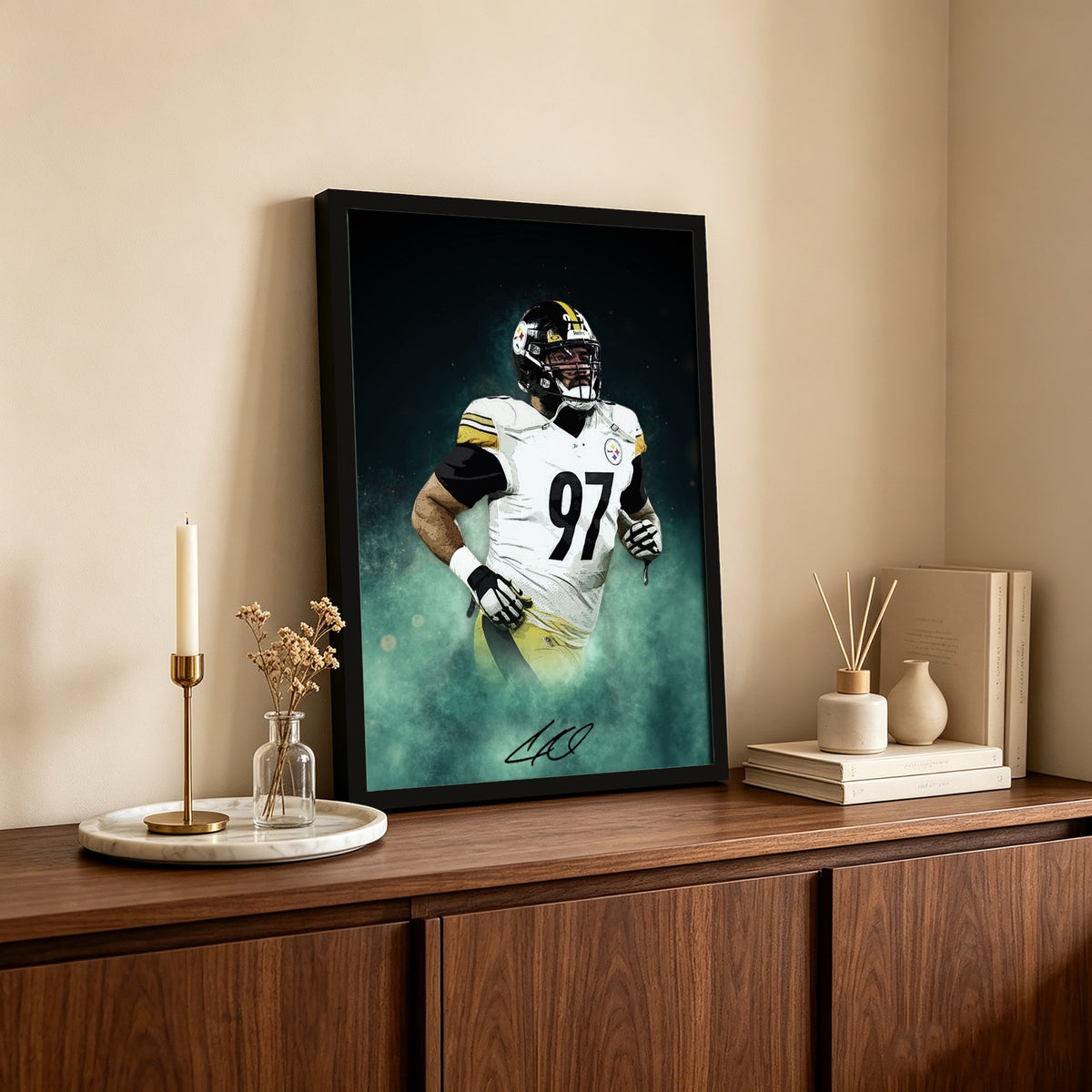 Cameron Heyward Celebrity Sports Art Poster School Dining Room Decoration 4 Canvas Wall Art Poster Decor Gift