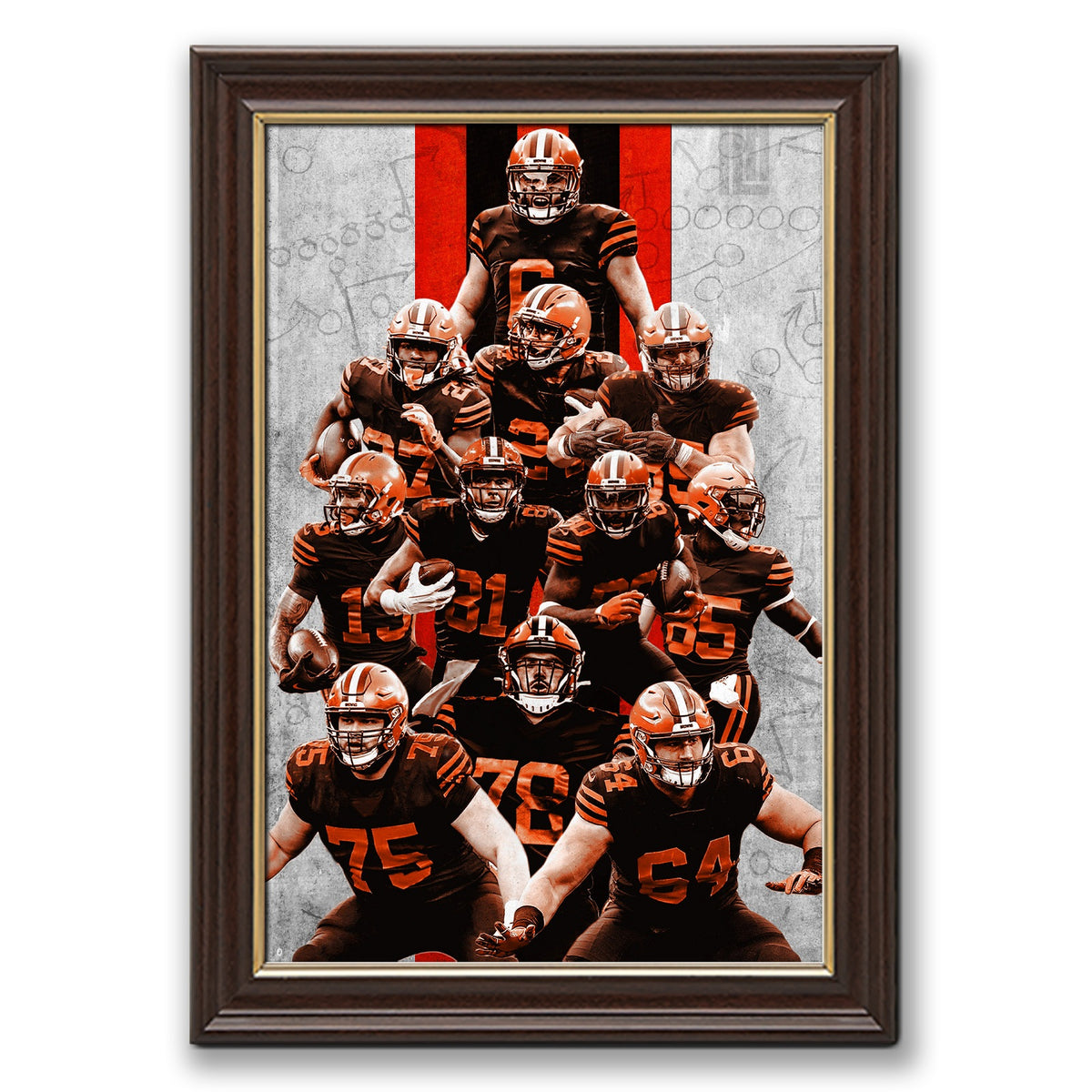 Baker Mayfield Sports Celebrity Art Deco Poster 9 Canvas Wall Art Poster Decor Gift