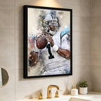 Cam Newton Celebrity Sports Art Poster School Dining Room Decoration 6 Canvas Wall Art Poster Decor Gift