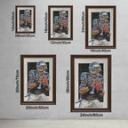 Cam Newton Sports Celebrity Art Deco Poster 6 Canvas Wall Art Poster Decor Gift