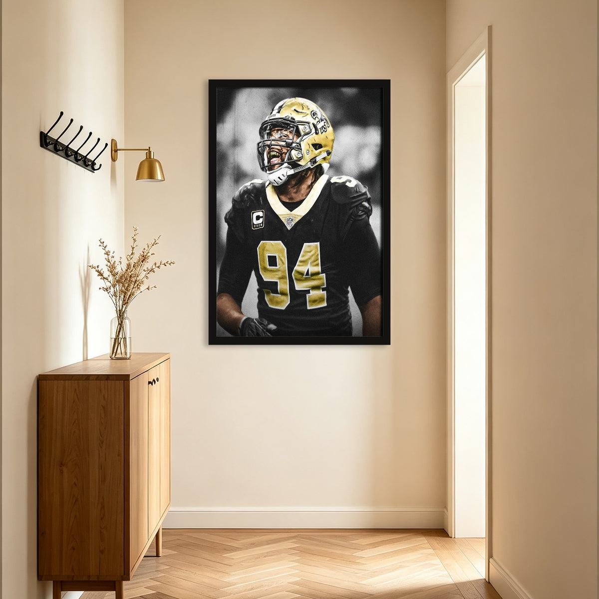 Cameron Jordan Celebrity Sports Art Poster School Dining Room Decoration 1 Canvas Wall Art Poster Decor Gift