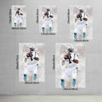Cam Newton Celebrity Sports Art Poster School Dining Room Decoration 1 Canvas Wall Art Poster Decor Gift