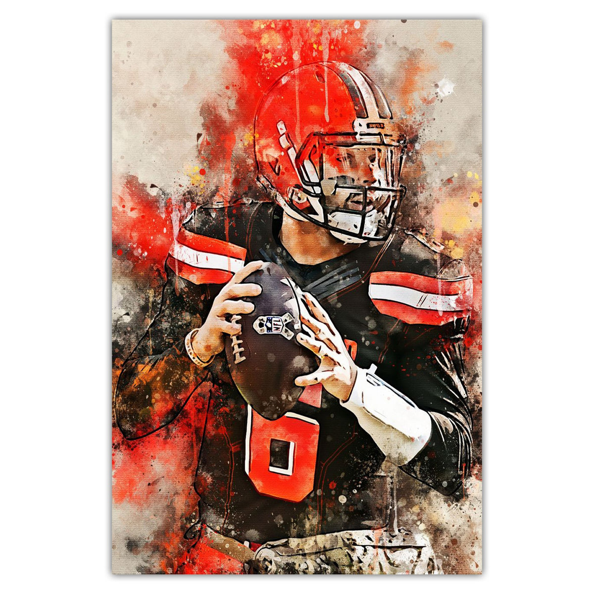 Baker Mayfield Celebrity Sports Art Poster School Dining Room Decoration 10 Canvas Wall Art Poster Decor Gift