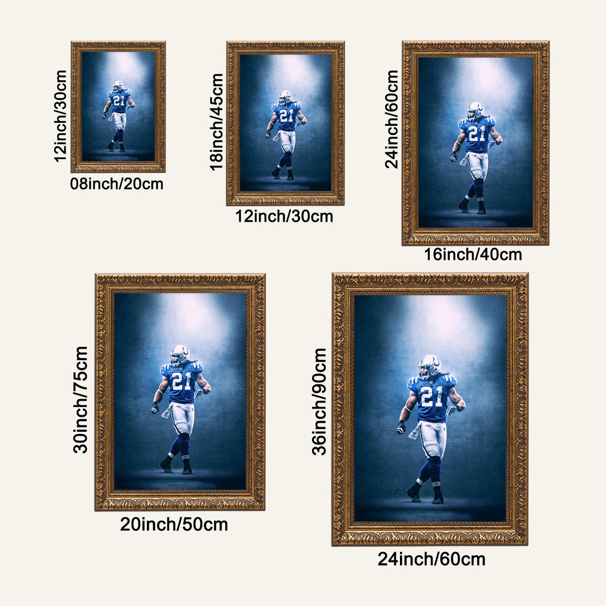Bob Sanders Art Sports Decorative Poster School Dormitory 7 Canvas Wall Art Poster Decor Gift
