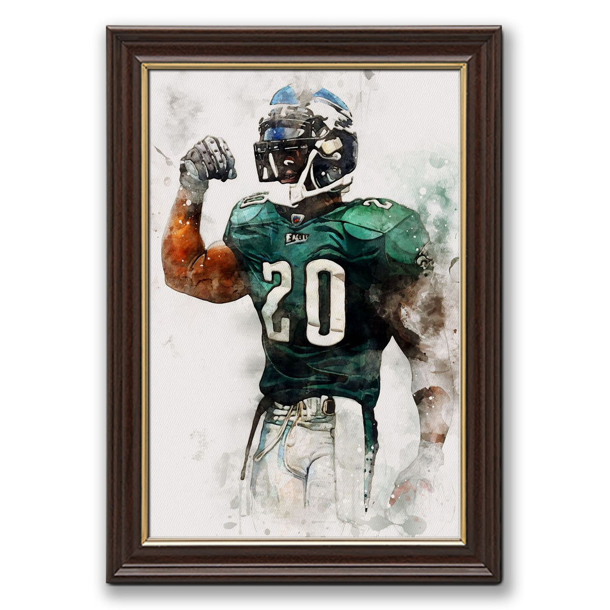 Brian Dawkins Art Poster 3 Canvas Wall Art Poster Decor Gift