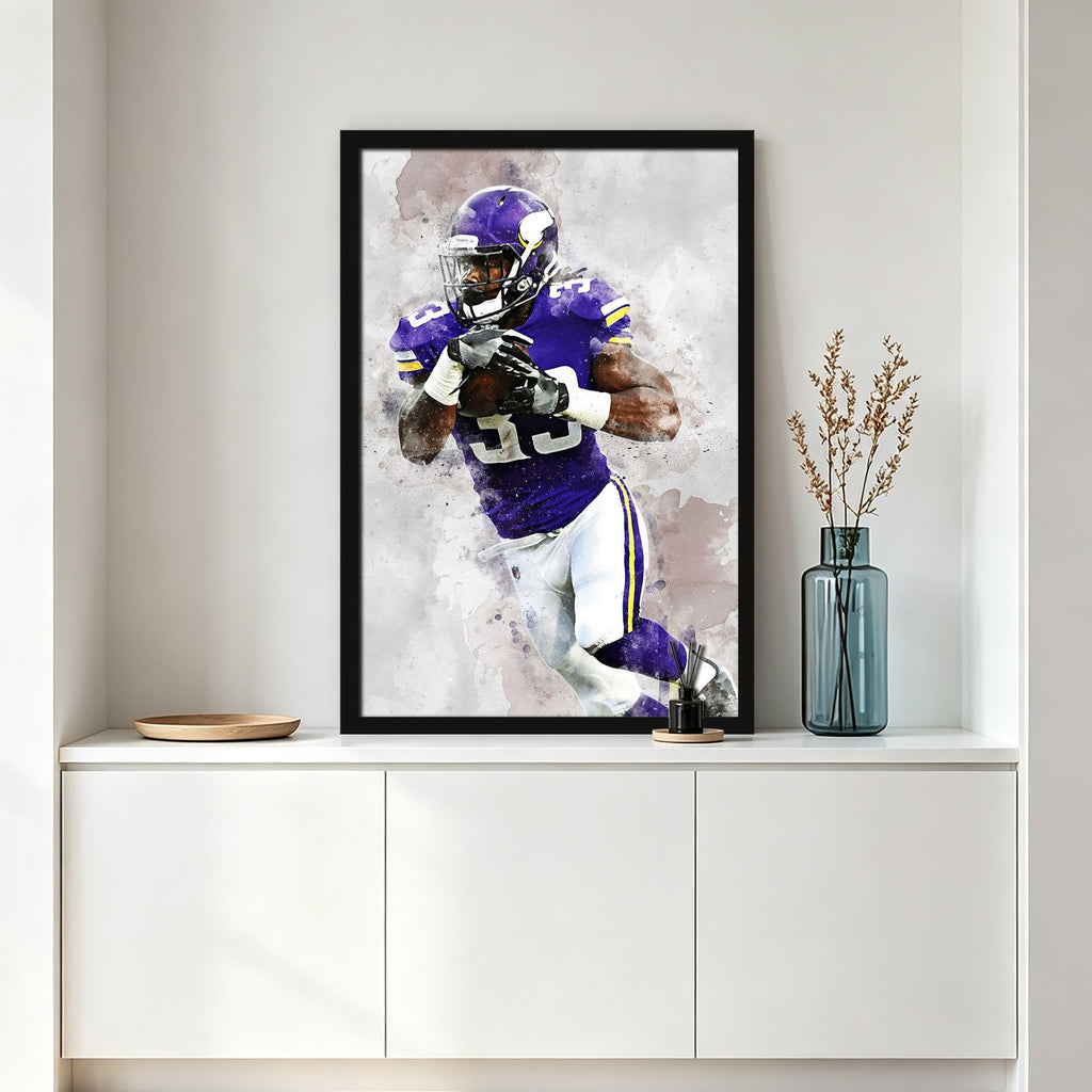 Dalvin Cook Celebrity Sports Art Poster School Dining Room Decoration 3 Canvas Wall Art Poster Decor Gift