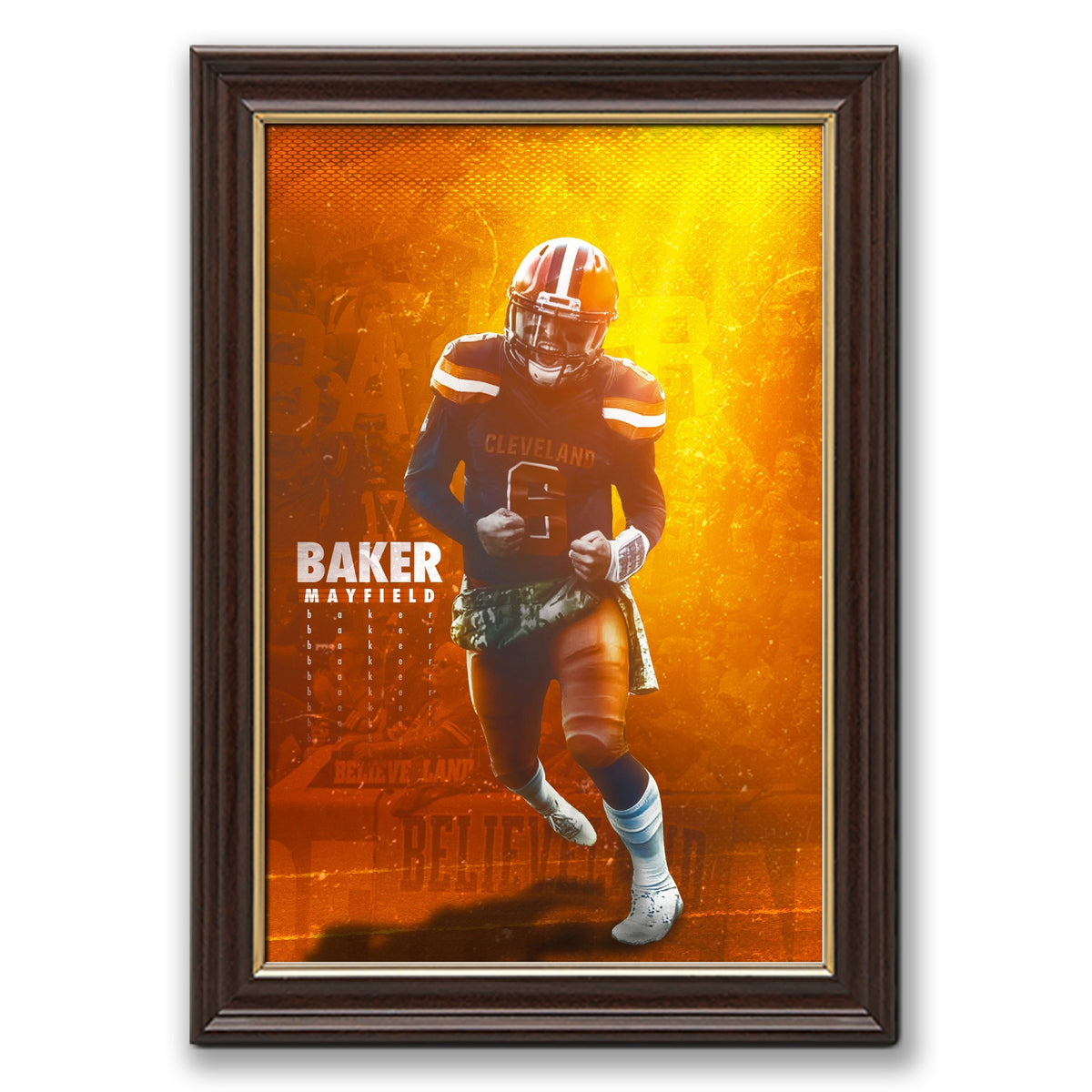 Baker Mayfield Sports Celebrity Art Deco Poster 8 Canvas Wall Art Poster Decor Gift