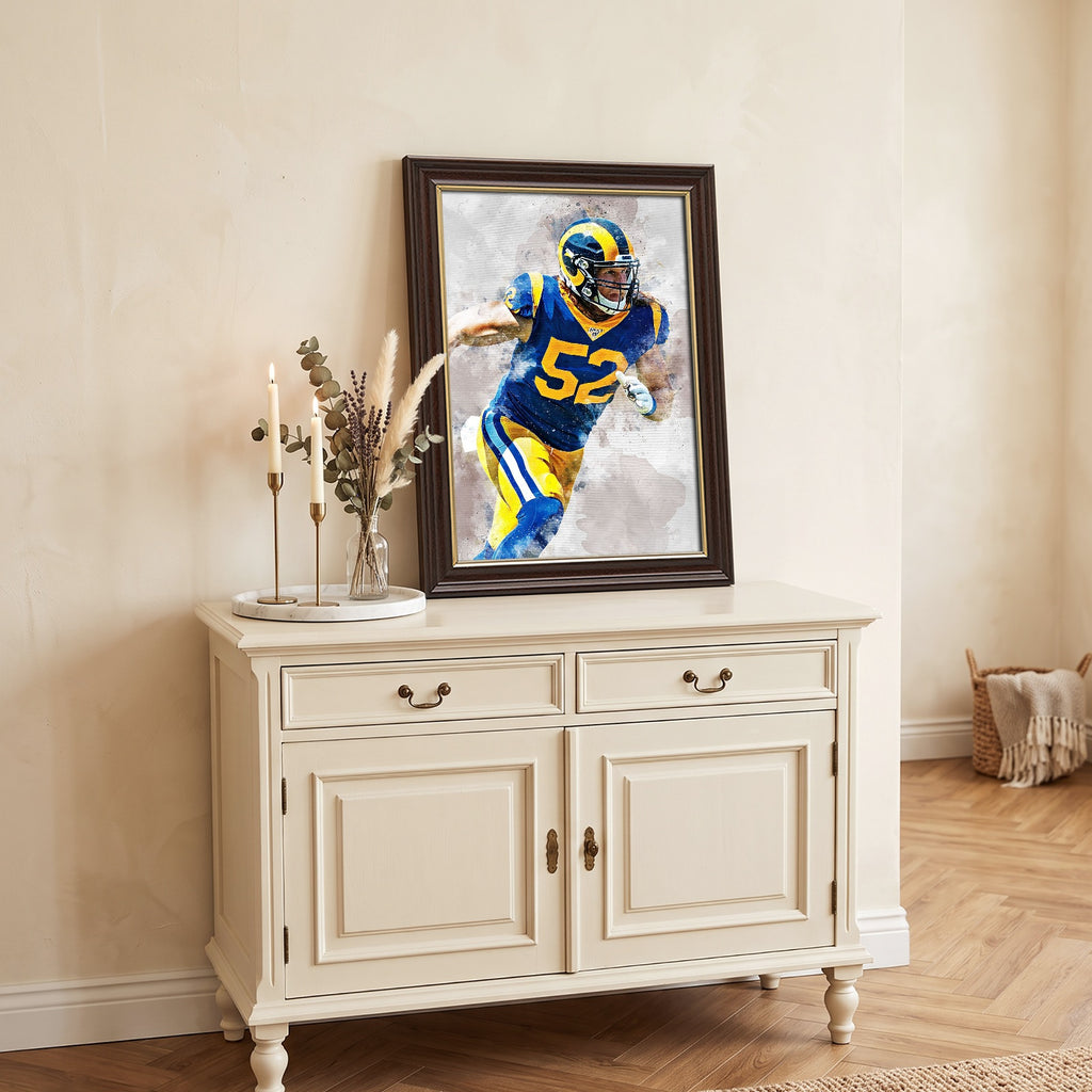 Clay Matthews Celebrity Sports Art Poster School Dining Room Decoration 3 Canvas Wall Art Poster Decor Gift